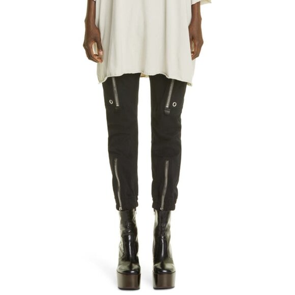 NEW F/W21 GETHSEMANE • NWT RICK OWENS Black Bauhaus Zip Detail Cargo Pants IT 46 - Picture 5 of 17